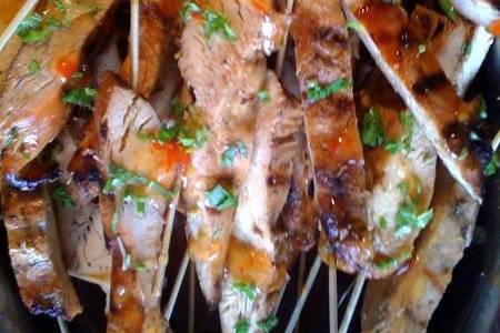 Huli Huli chicken skewers