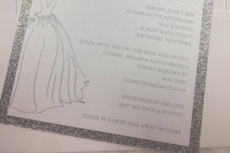 Bridal shower invitation