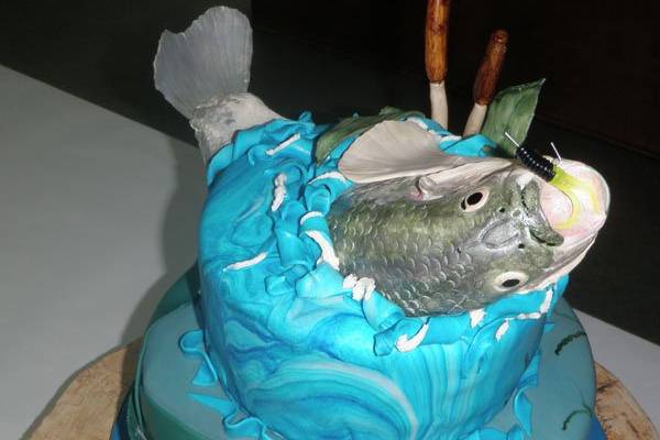 Sea-themed cake
