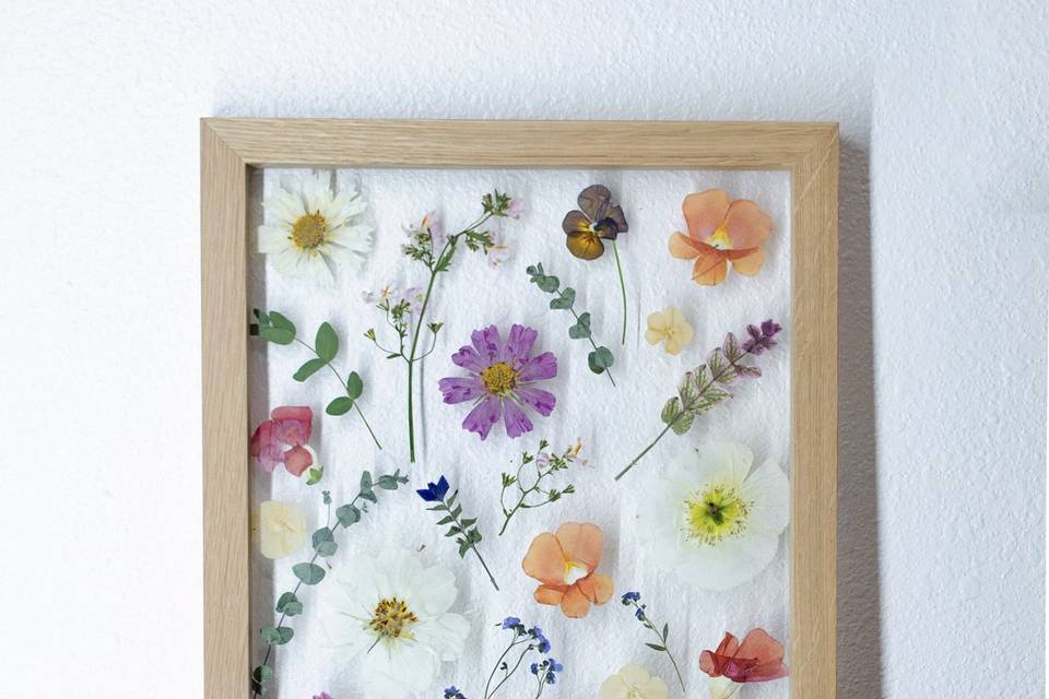 Pressed flower frame