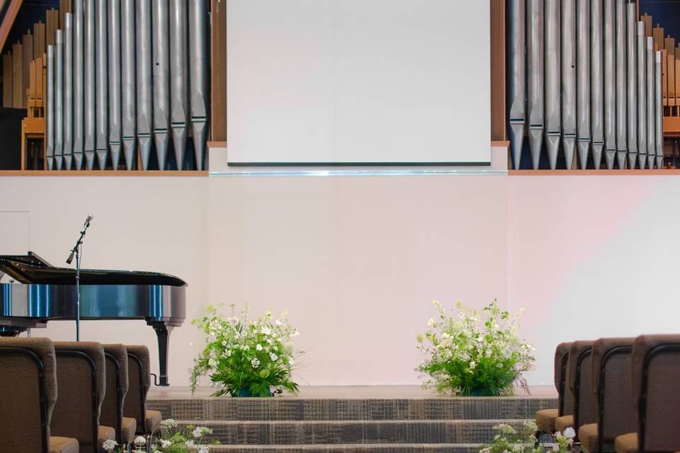 Meadows and aisle flowers