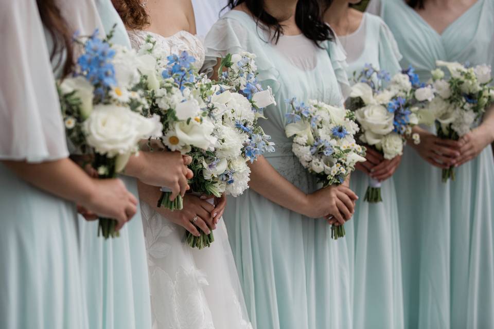 Bridesmaid bouquets