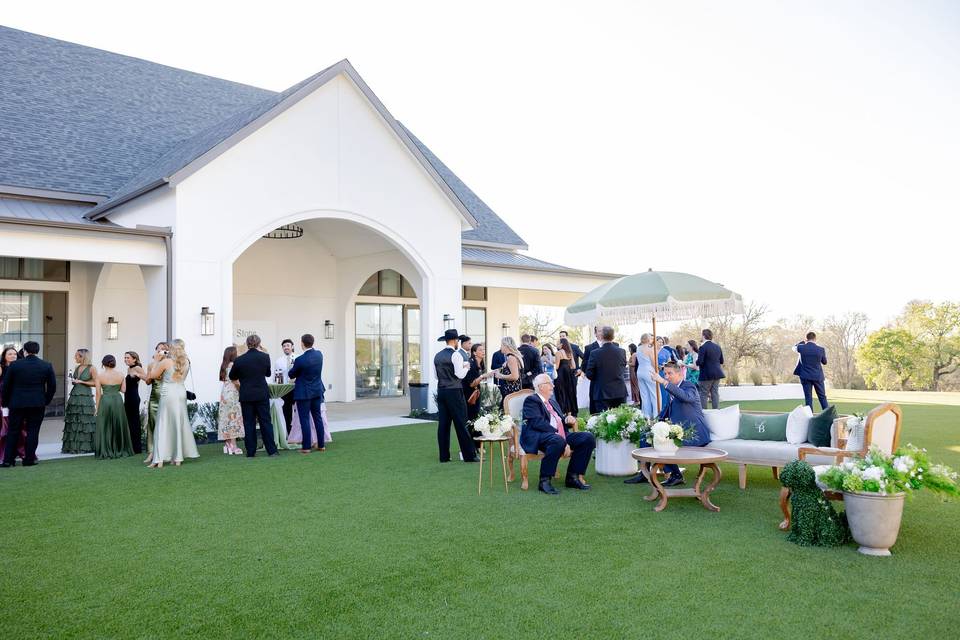Courtyard cocktail hour