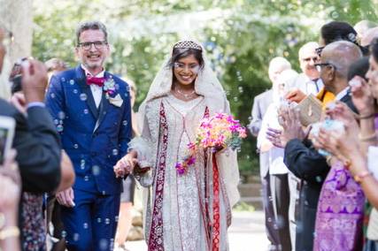 Couple after ceremony