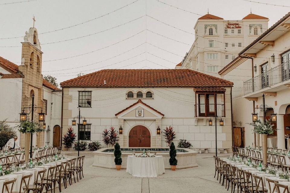 Reception in South Courtyard