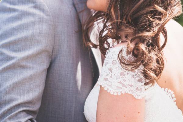 The bride and groom