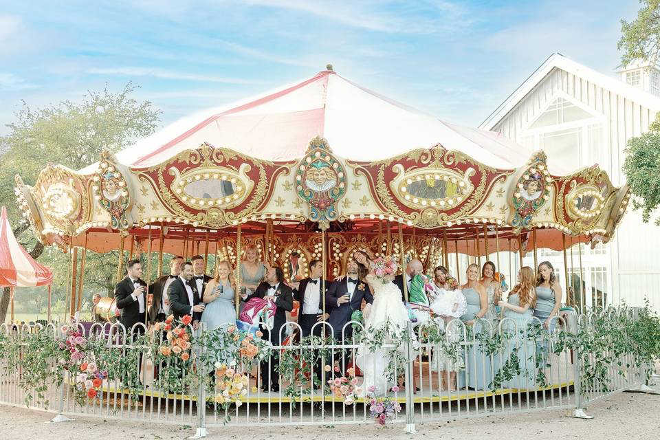 Carousel at wedding
