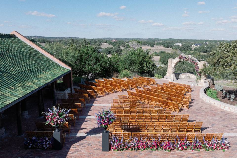 Camp lucy wedding ceremony