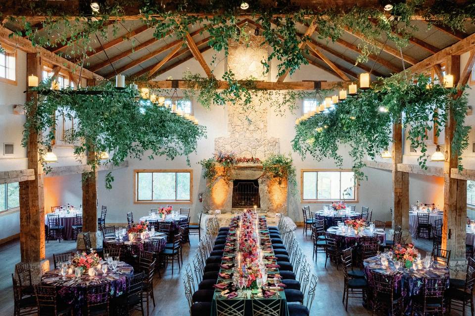 Camp lucy wedding reception