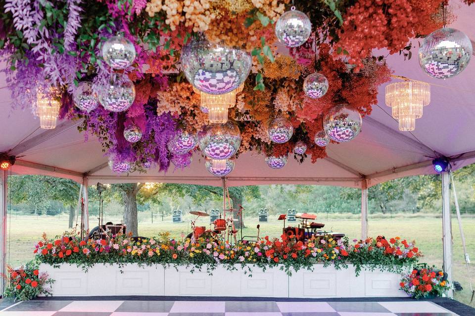 Colorful dance floor