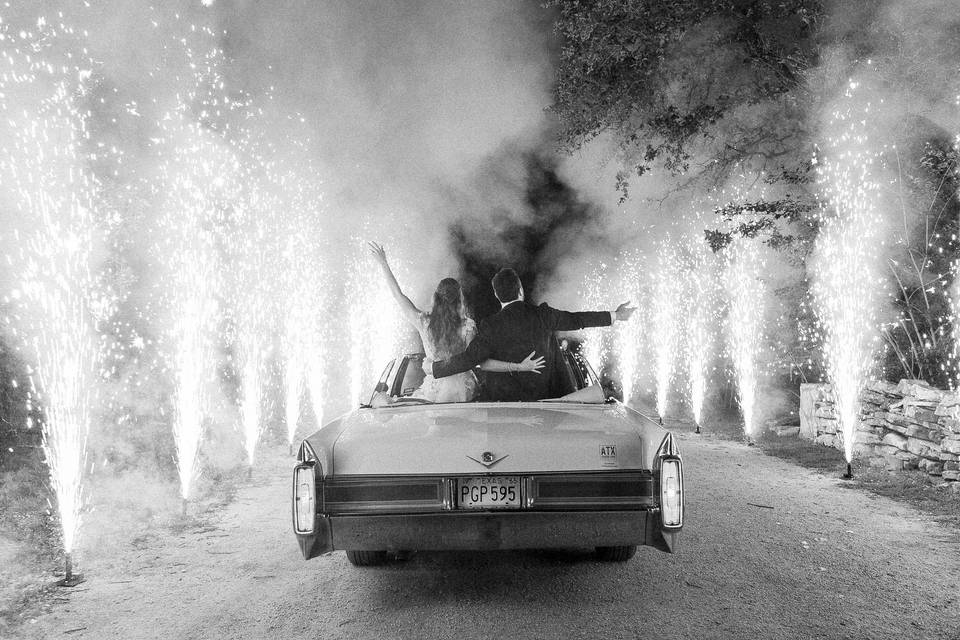 Firework reception exit