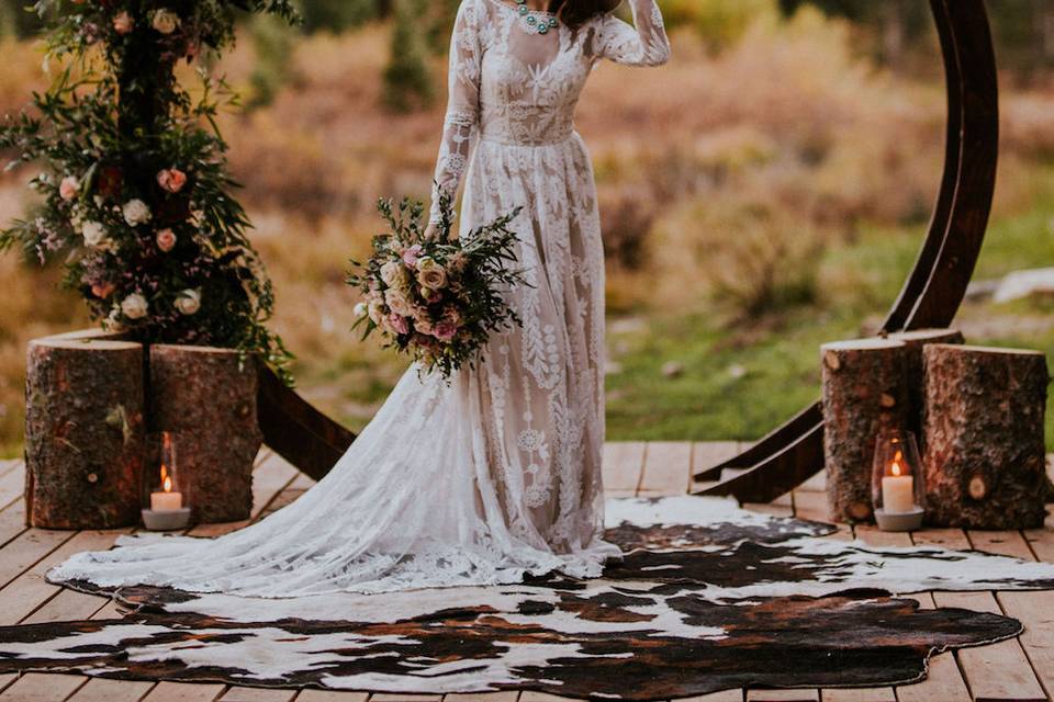 Our Simone Lace Wedding Dress