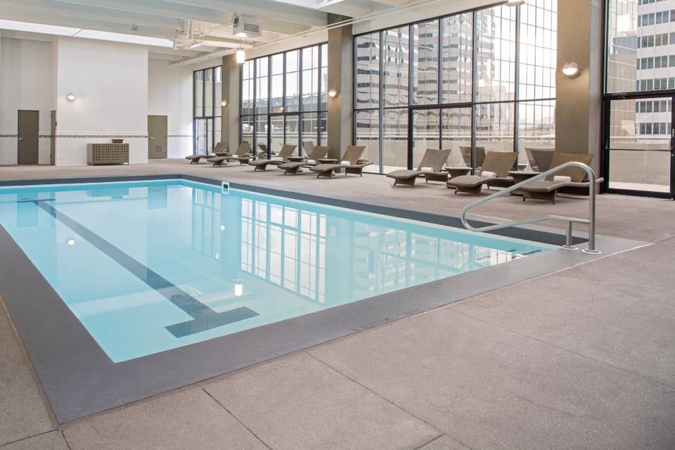 Indoor Pool and Outdoor Sundeck