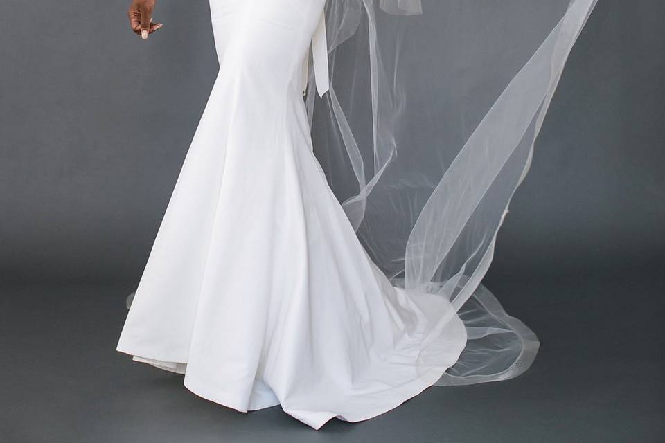 Sleek wedding dress