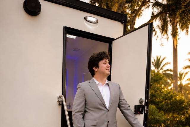 Outside