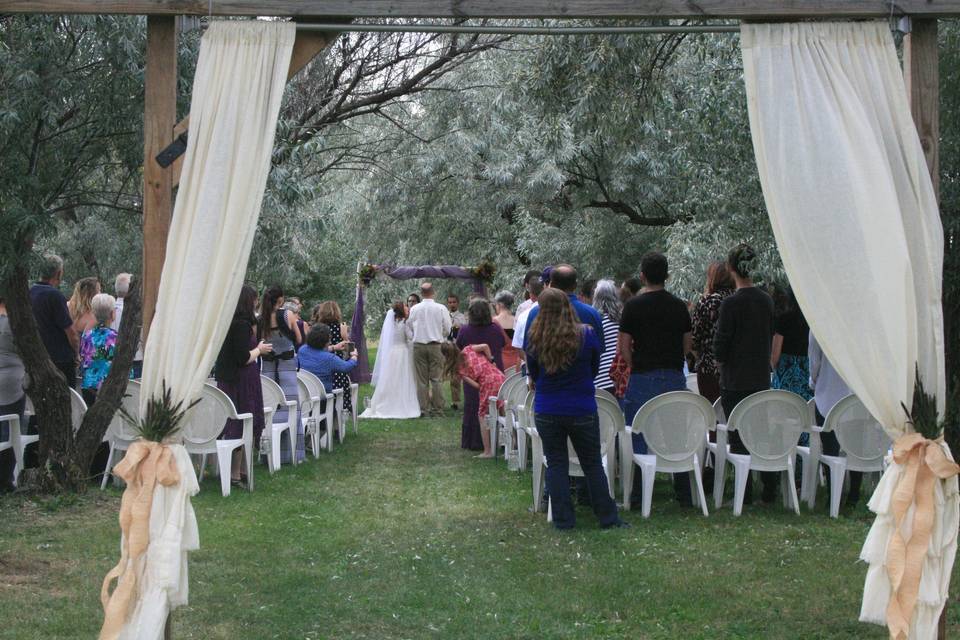 Ceremony in the trees