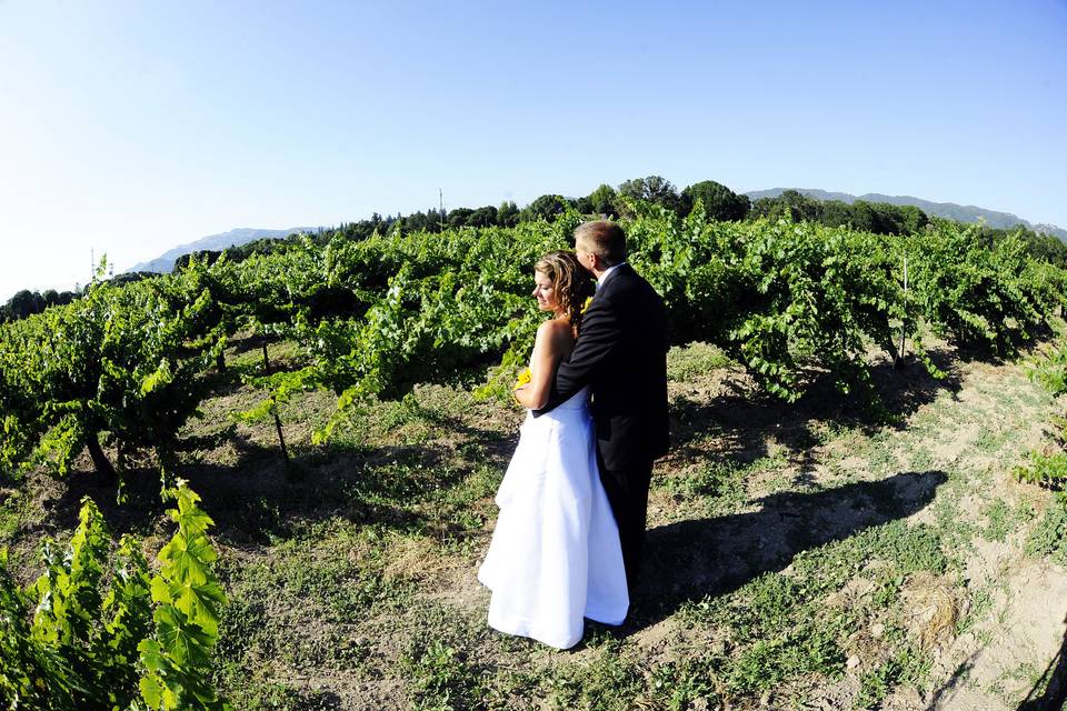 Couple at the vineyard