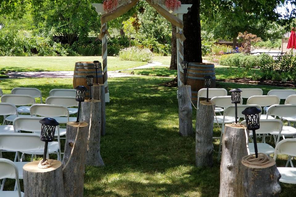 Ceremony in the garden