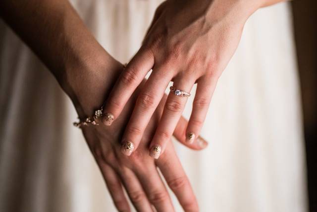 Bride's hands