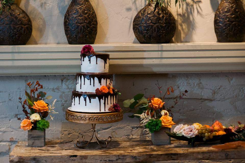 3-Tier Ganache Drip Cake