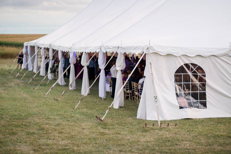 White Pole Tent