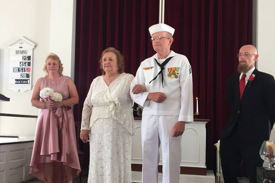 50th wedding vow renewal