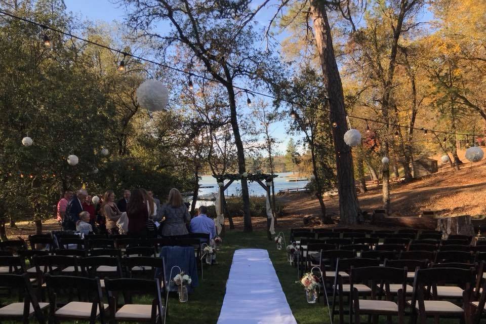 outdoor wedding ceremony