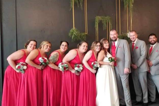 Bridal Party and Bride & Groom