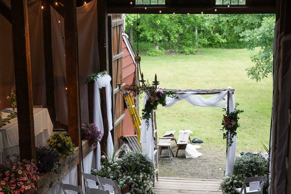 Ceremony set up.