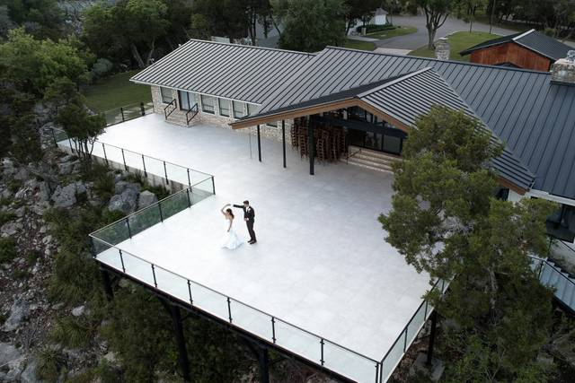 Dancing on empty patio