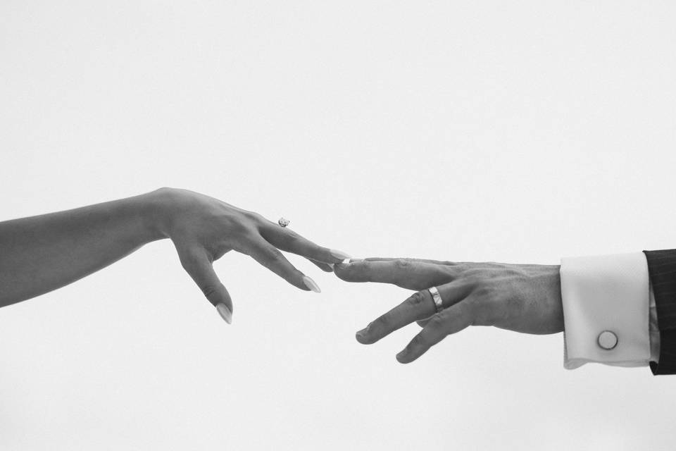 Touching fingers