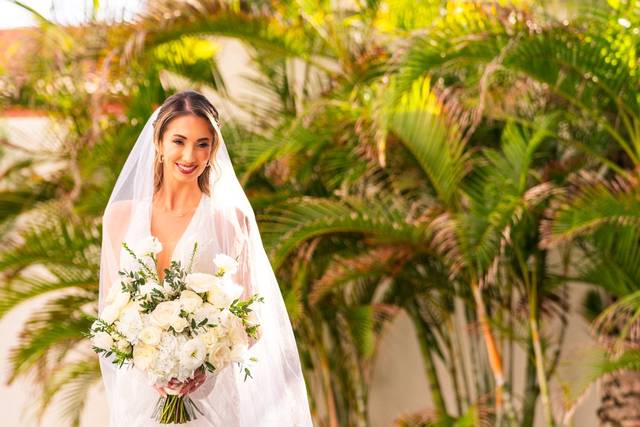 Bride before the first look