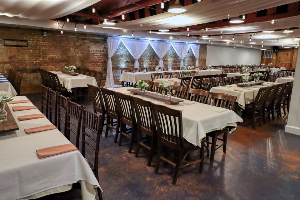 White Reception Head Table