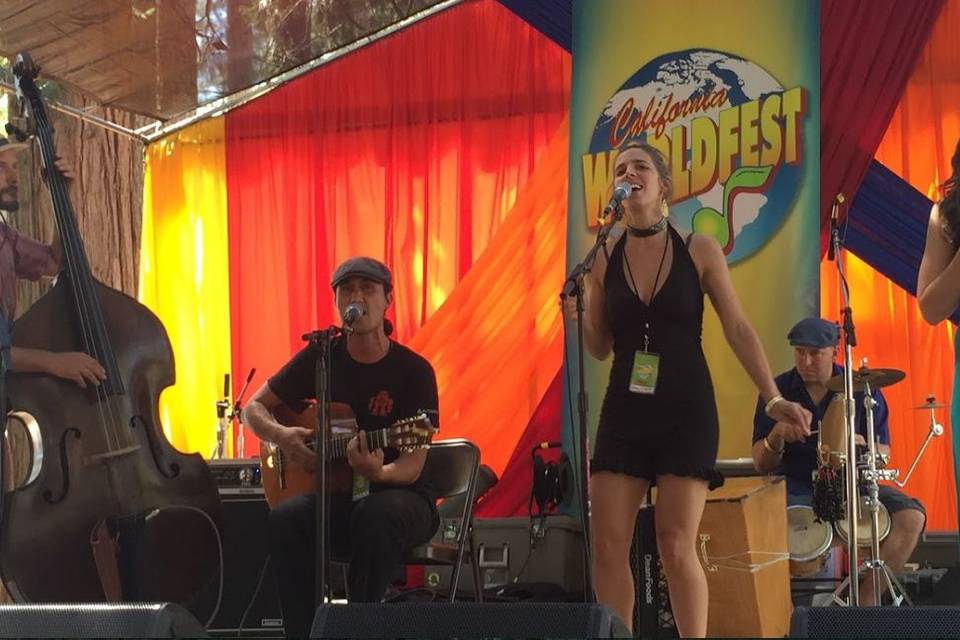 Live with band at Worldfest