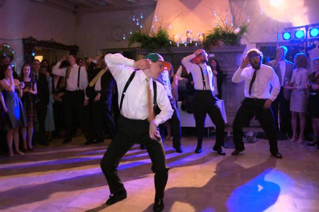 Guests dancing