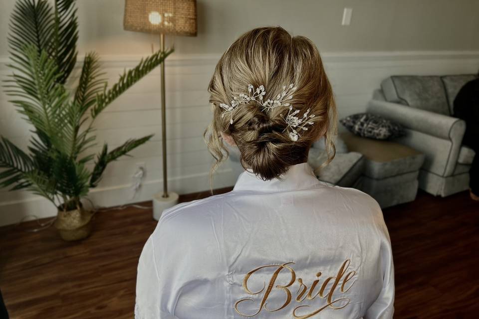 Bridal updo