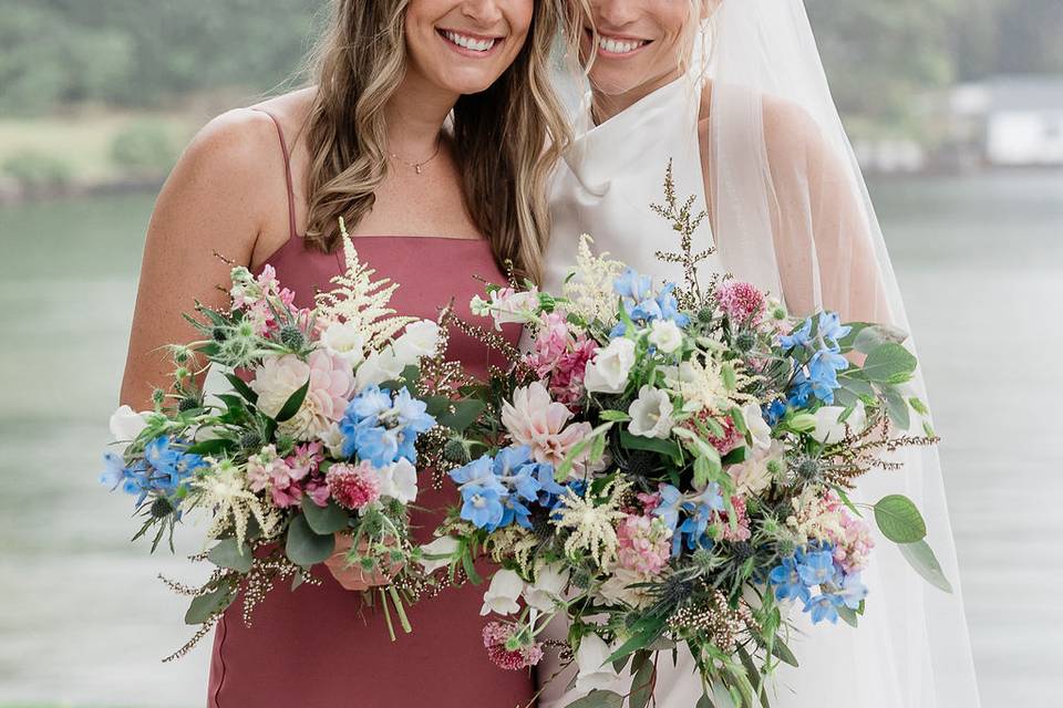 Bride with Bridesmaid