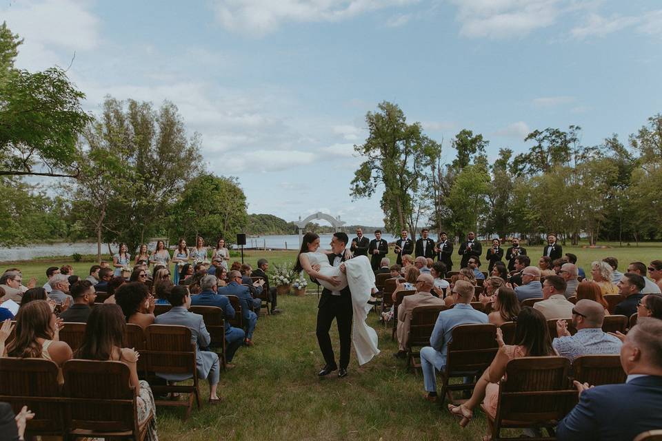 Exiting the Ceremony