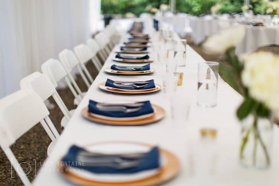 Long table set-up