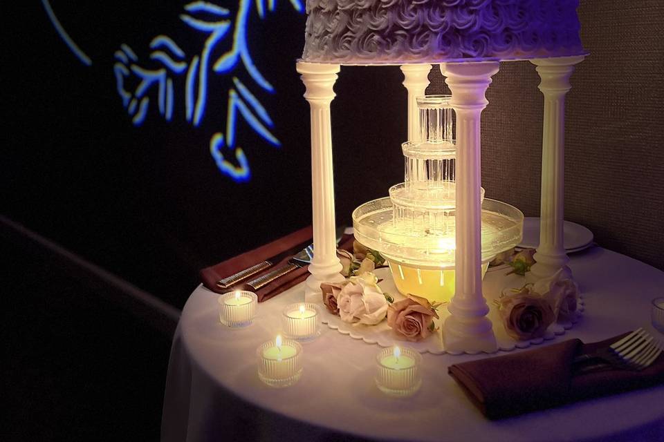 Fountain Wedding Cake
