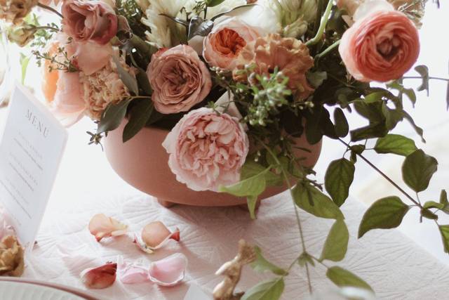 Garden Rose Center Pieces