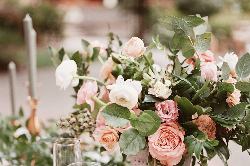 Ivory and Greenery Bride