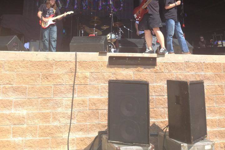 Rockin on stage