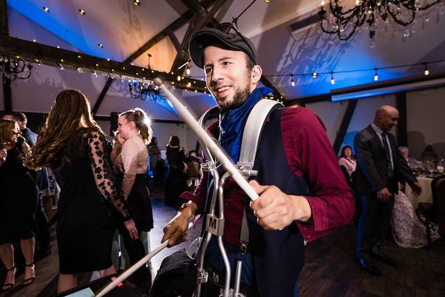 Isaac on mobile drums