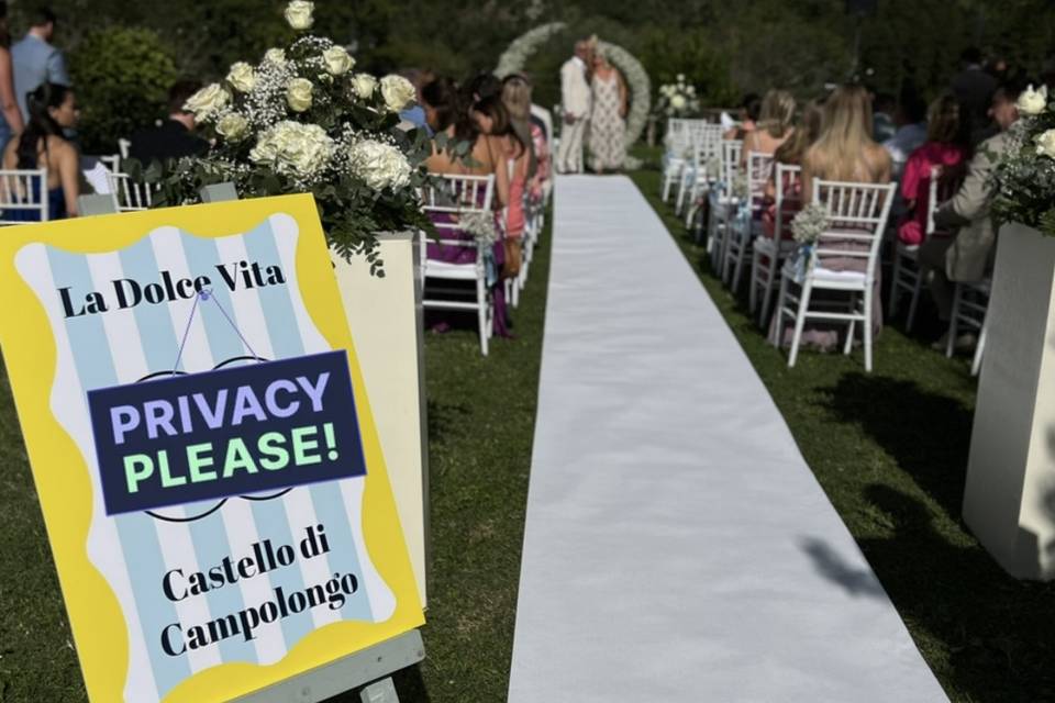 Ceremony in Garden