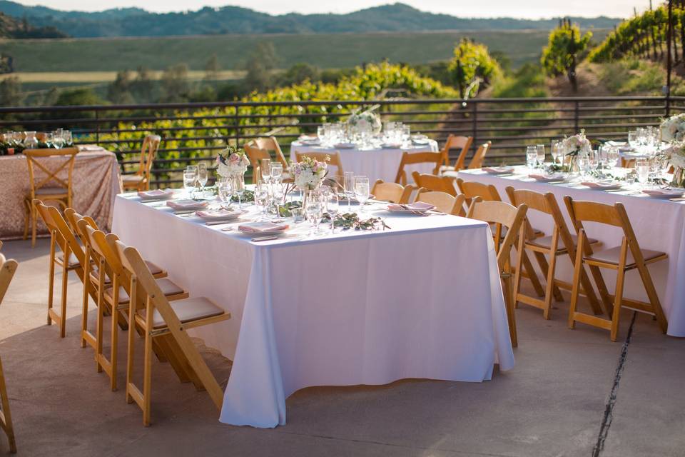 Patio Dining with a view