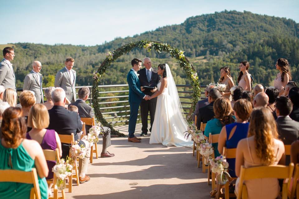 Rooftop ceremony