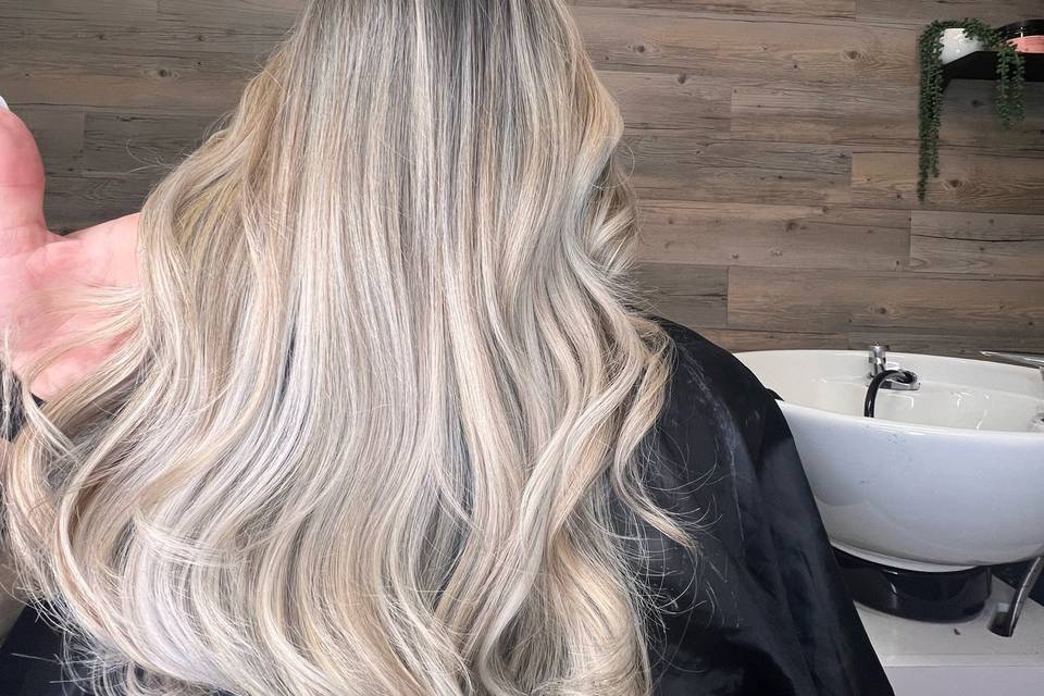 Hair color and style