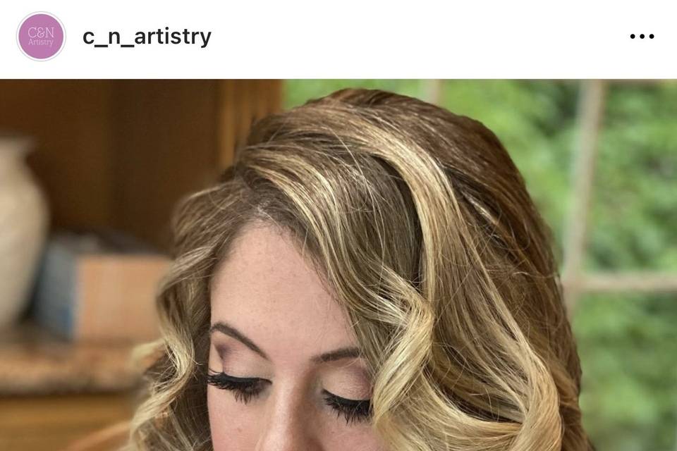 Bridal hair and makeu