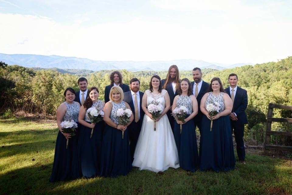 Mountain view wedding